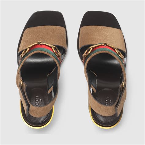 gucci horsebit sandals|gucci horsebit sandals heels.